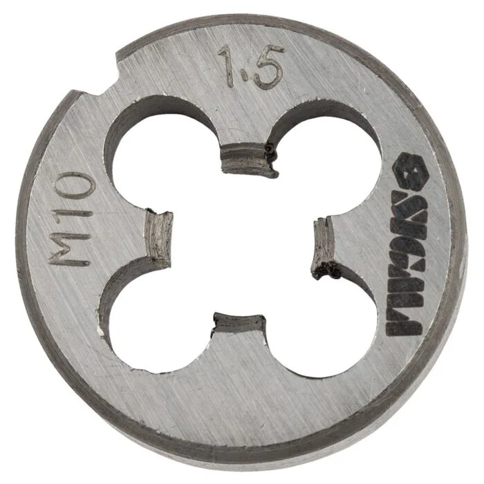 Набір плашок Sigma 8 предметів (М3–М12) для нарізання різьби (1640041)