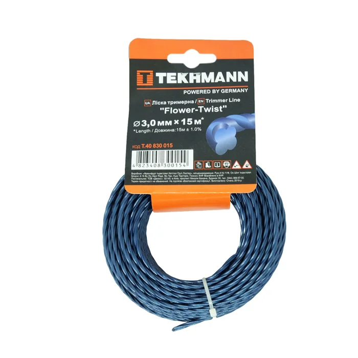 Ліска для тримера Tekhmann Flower-Twist 3.0 мм х 15 м (T.40830015)