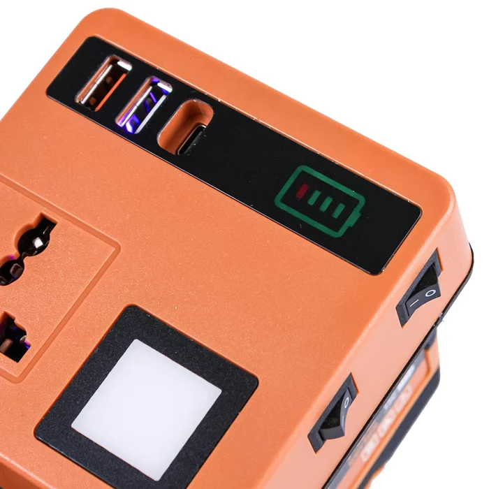 Акумуляторний інвертор напруги Tex.AC TAOE-IN300P 20 В 220 В 120 Вт USB (TAOE-IN300P)