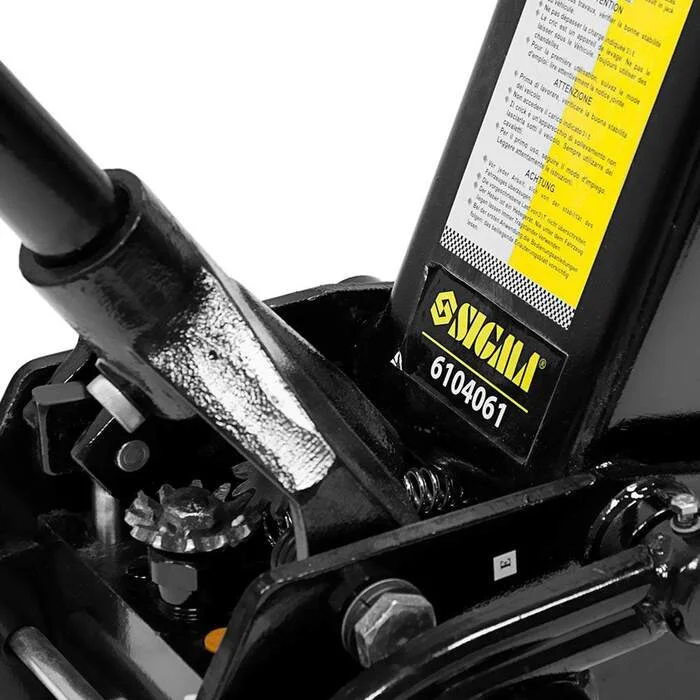 Домкрат гідравлічний підкатний 3.5т H 145-500мм з педаллю SIGMA (6104061)