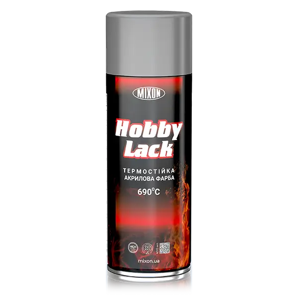 Аерозольна термостійка фарба Mixon Hobby Lack HL930 Срібляста 400 м
