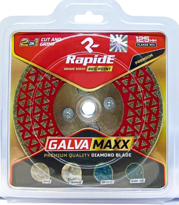 Диск алмазний RapidE GALVA MAXXX 125 мм 2в1 різання та шліфування (НФ-00002781)