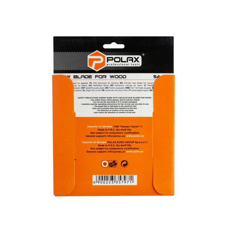 Диск пильний Polax по дереву з твердосплавними напайками 160x20.0/16.0, 30Т (54-134)