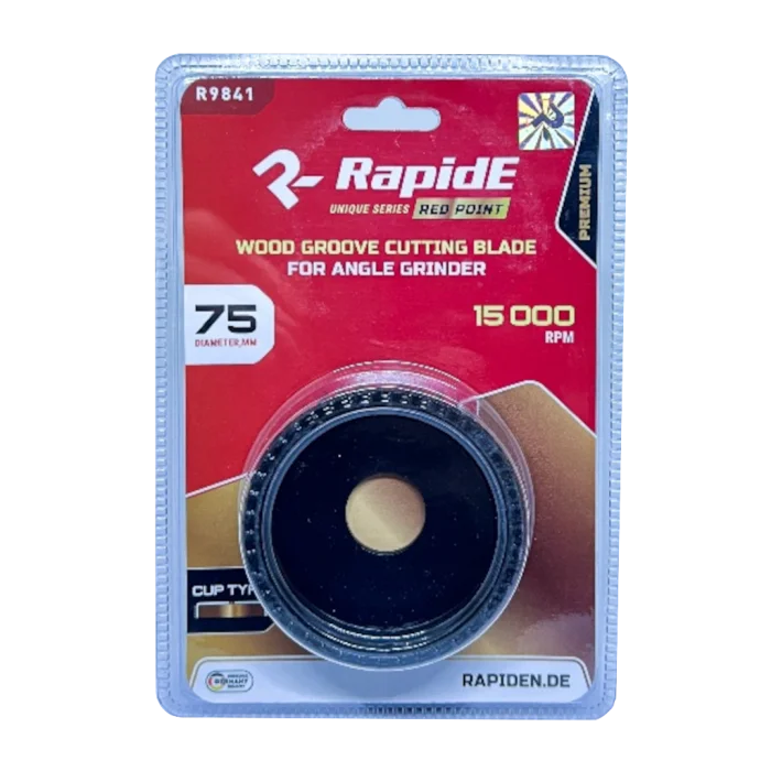 Диск шліфувальний по дереву RapidE RED POINT 75 мм R9841 ЧАШКОПОДІБНИЙ (альфа-диск) НФ-00003863