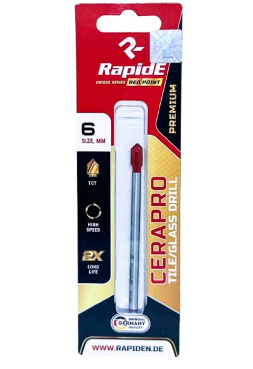 Свердло по керамограніту та плитці RapidE CERAPRO RED POINT 10 мм (НФ-00001920)
