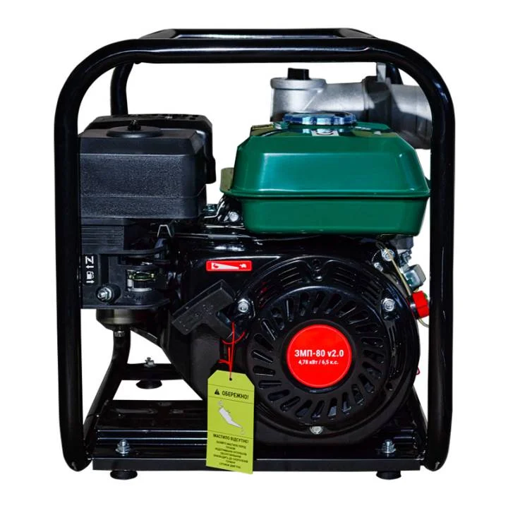 Мотопомпа бензинова Зеніт ЗМП-80 v2.0 6.5 к.с. Hmax 28 м Qmax 60 м³/год (4-тактна, 853424)