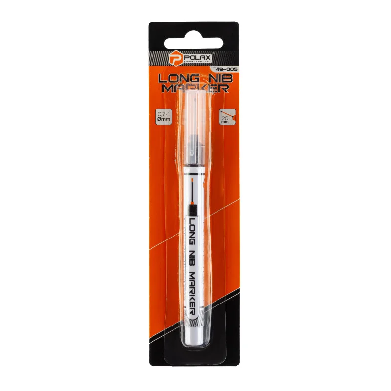 Маркер будівельний Polax 20 мм чорний – перманентний для розмітки в отворах