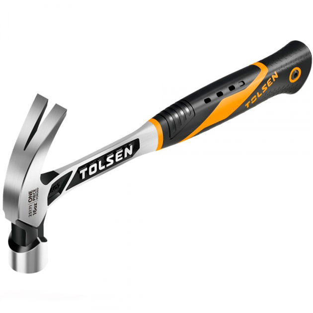 Молоток-цвяходер 450 гр суцільнометалевий "профі" Tolsen (25171)