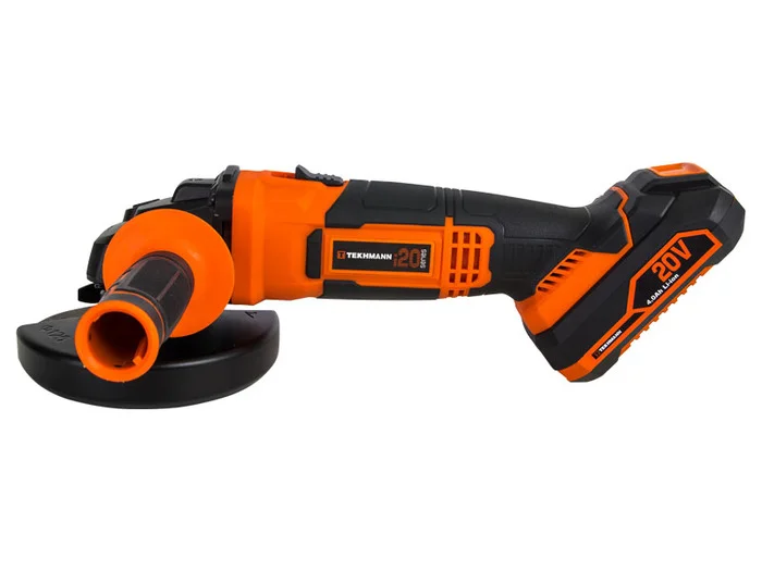 Шліфмашина кутова акумуляторна Tekhmann TAG-125/i20 kit (АКБ 4 Ач + ЗУ) 848392
