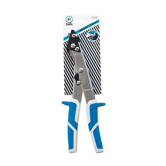 Ножиці по металу просічні (висічні) My Tools 275 мм, CrV, ручки TPR (373-NIB)