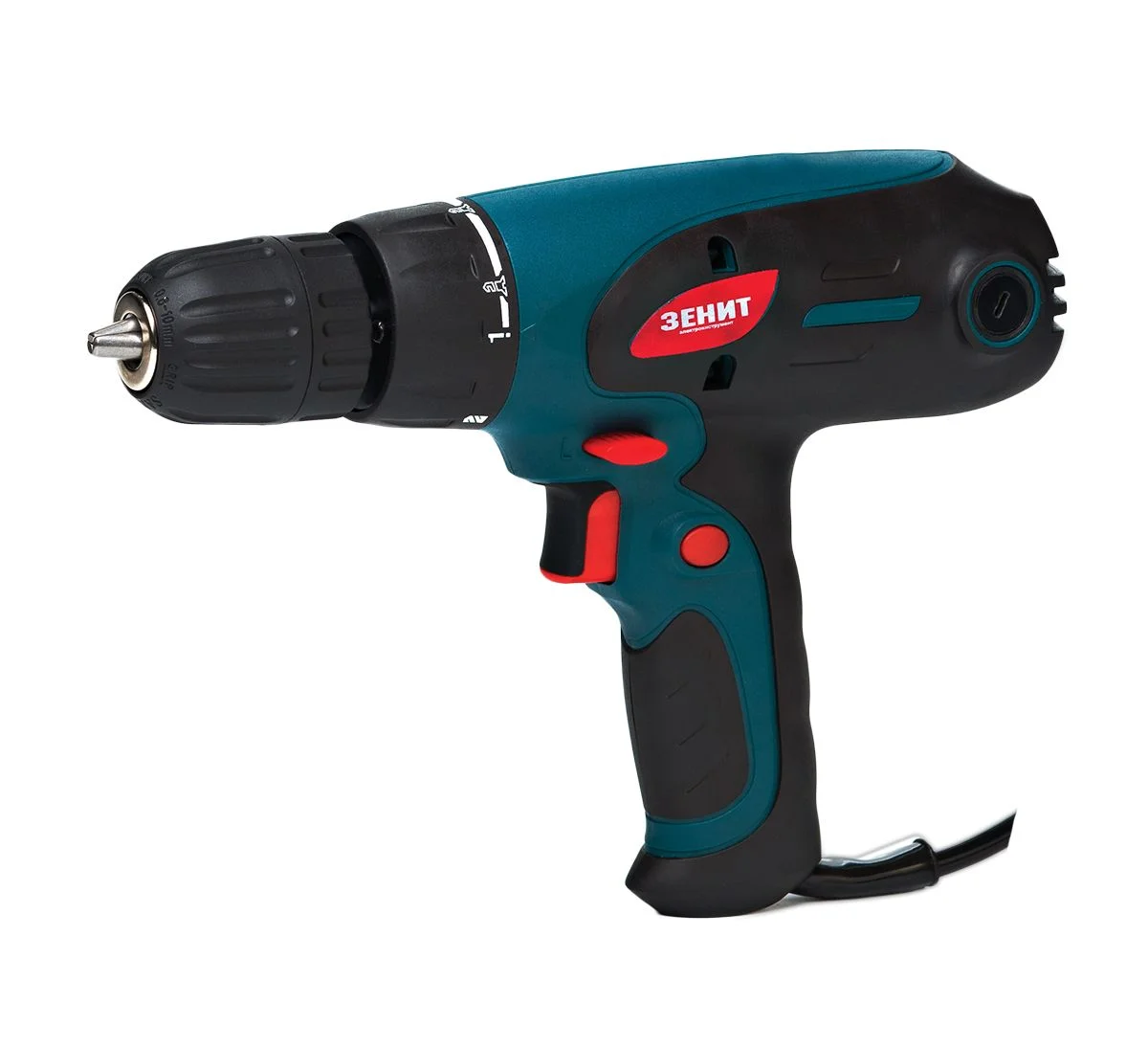 Шуруповерт мережевий ЗЕНИТ ЗШ-650, 650 Вт, самозатискний патрон 0,8-10 мм, 19+1 ступенів крутного моменту (842468)