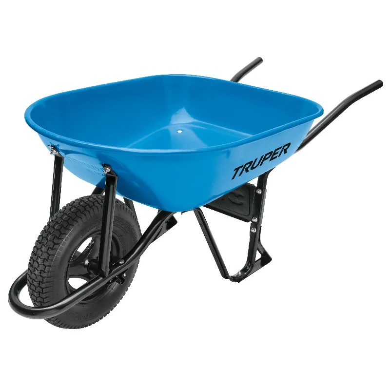 Тачка будівельна Truper CAT-50ND, 80 л, з посиленою пневматичною шиною 16"