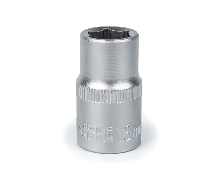 Головка торцева Polax автомобільна шестигранна 13 мм, 1/2", CrV (25-086)