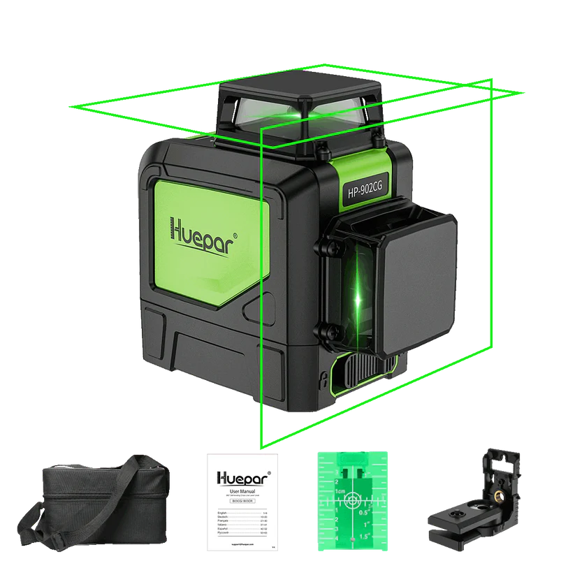Лазерний рівень Huepar 902CG 2D 8 ліній (902CG)