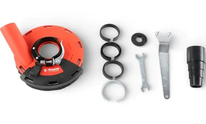 Кожух RapidE RED POINT R7019 PREMIUM для шліфування з пиловідведенням на КШМ 125 мм