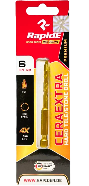 Свердло RapidE CERAEXTRA Red Point 12 мм для керамограніту, каменю та плитки (НФ-00002857)