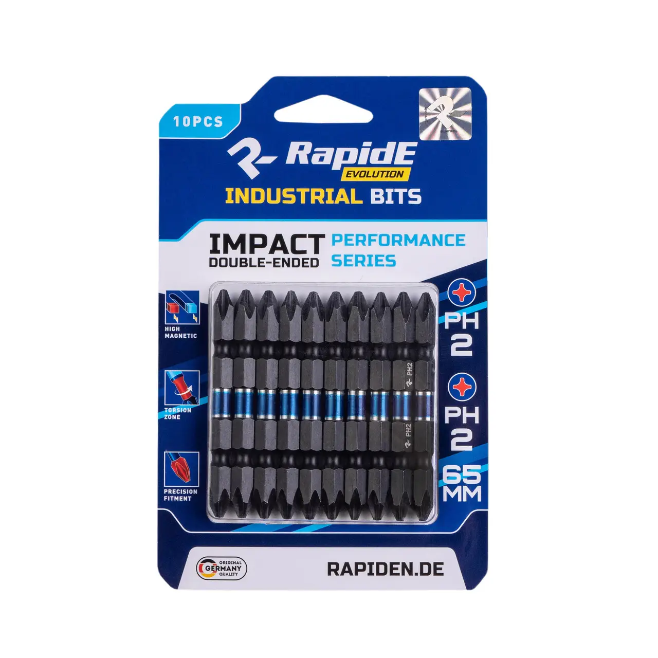 Біта ударна двостороння PH2/PH2 65 мм RapidE IMPACT