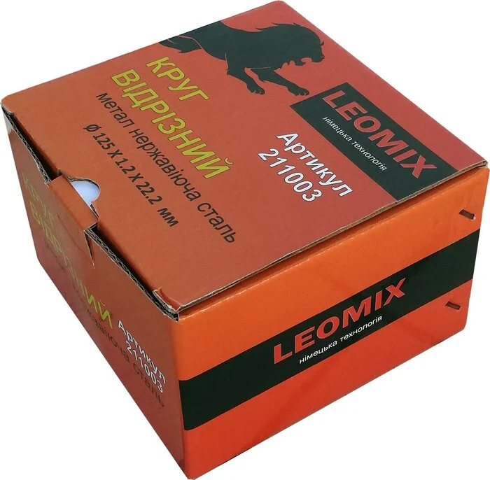 Круг відрізний по металу та нержавіючій сталі Leomix PREMIUM 230x2,0x22,2 мм (211139)