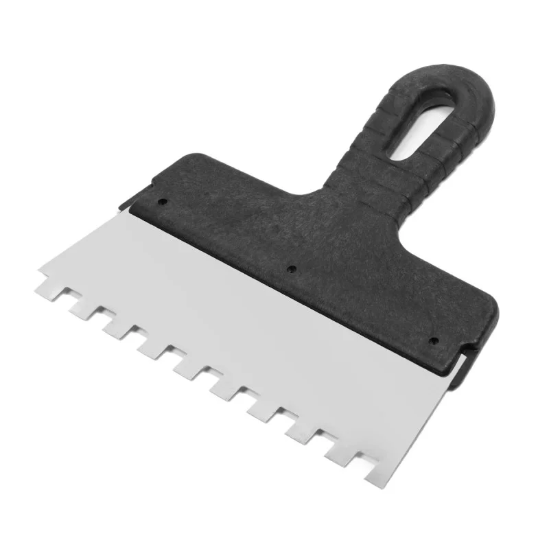 Шпатель зубчастий для плитки Polax 200 мм, зуб 10×10 мм (111-089)