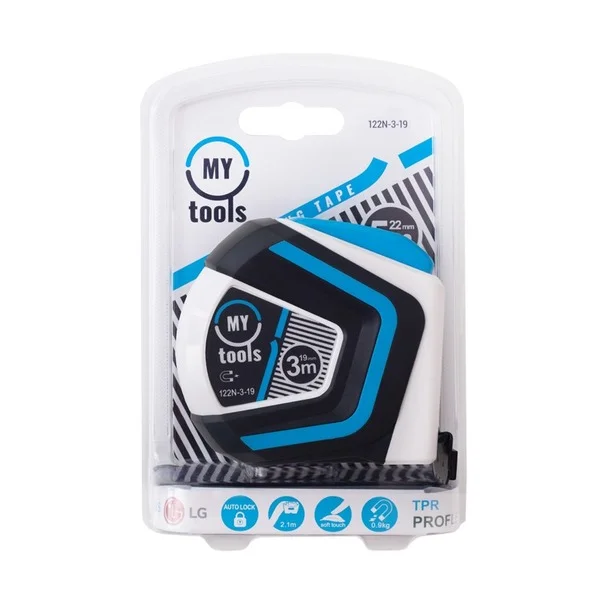 Рулетка вимірювальна MyTools Elegance 3 м х 19 мм (122N-3-19)