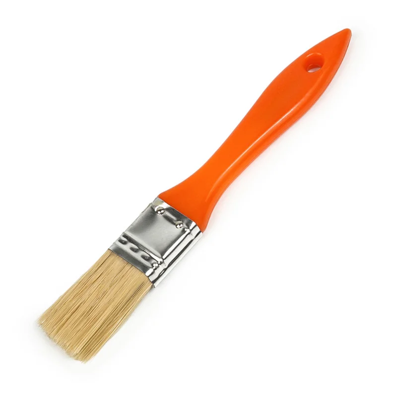 Пензель флейцевий Polax 1" тип "Еко", змішаний ворс, пластикова ручка, для водорозчинних і розчинникових лакофарбових матеріалів (05-002)