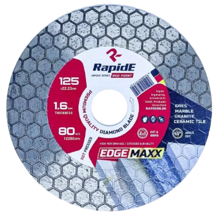 Диск алмазний RapidE EDGE MAXXX 125 мм (різання та шліфування) (НФ-00001927)