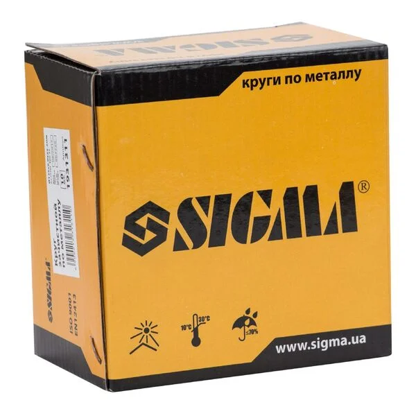 Диск зачисний по металу SIGMA 125x6,0x22,2 мм (1931311)