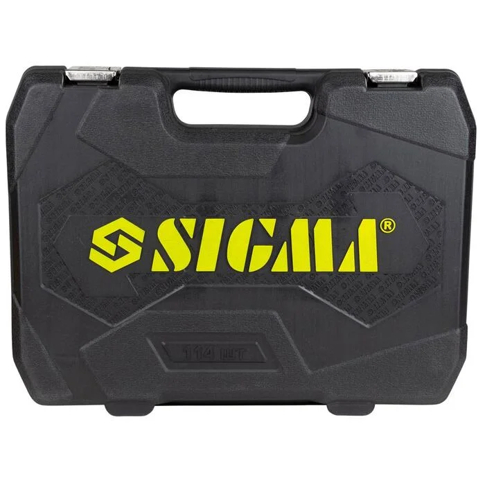 Набір насадок торцевих і біт Sigma 1/4" + 1/2" 114 шт. CrV у кейсі (6003781)