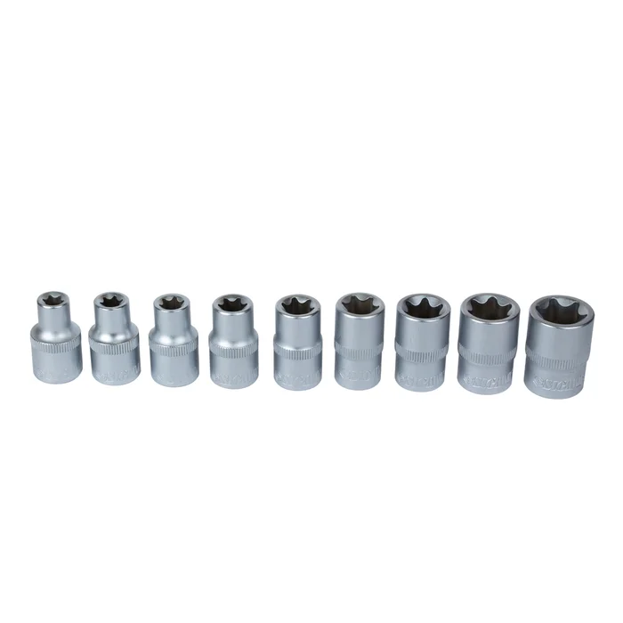 Набір насадок TORX Sigma 1/2" 9 шт. на планці CrV (6086961)