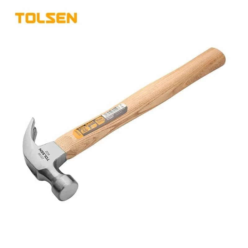 Молоток-цвяходер Tolsen 560г дерев'яна ручка (25185)