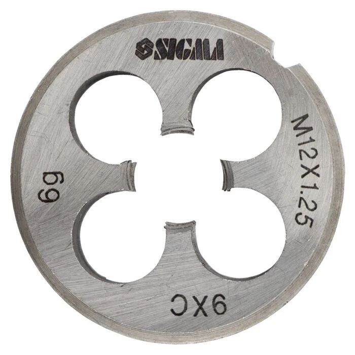Плашка Sigma М12 х 1.25 мм для нарізання різьби (1604331)