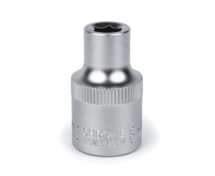 Головка торцева Polax автомобільна шестигранна 8 мм, 1/2", CrV (25-082)