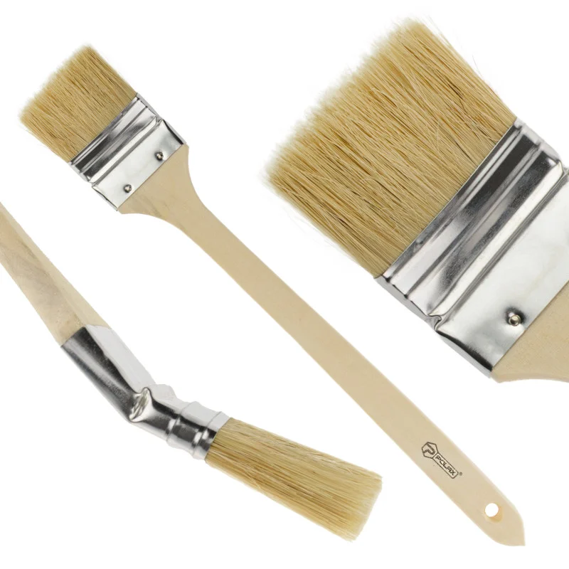 Пензель радіаторний Polax 2,5" (63 мм), тип «Стандарт», змішаний ворс, дерев’яна ручка (13-004)