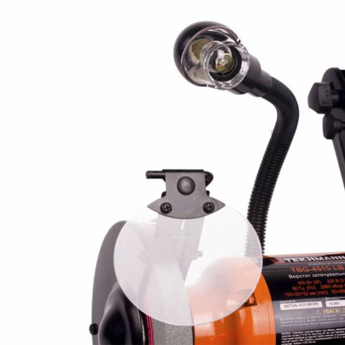 Заточувальний верстат Tekhmann TBG-4515 LB 450 Вт з LED-підсвічуванням
