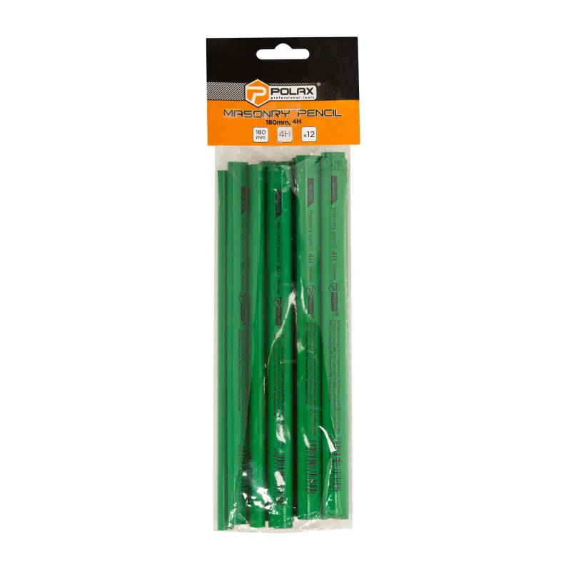 Олівець мулярний Polax 4H 180 мм – для чіткої розмітки на камені та цеглі