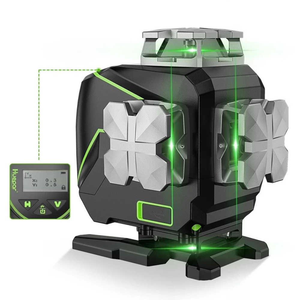 Лазерний рівень Huepar S04CG 4D 16 ліній (S04CG)