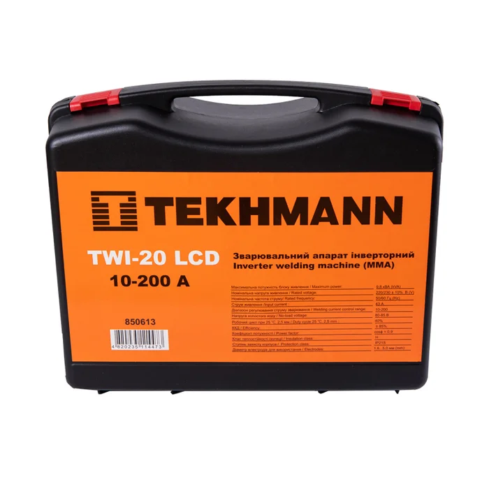 Зварювальний інвертор Tekhmann TWI-20 LCD 200 А