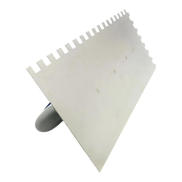 Гладилка з нержавіючої сталі з зубцями 10×10 мм 130 × 270 мм ручка 3K Master Line Kubala (0264)