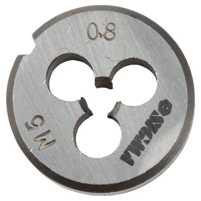 Набір плашок Sigma 8 предметів (М3–М12) для нарізання різьби (1640041)