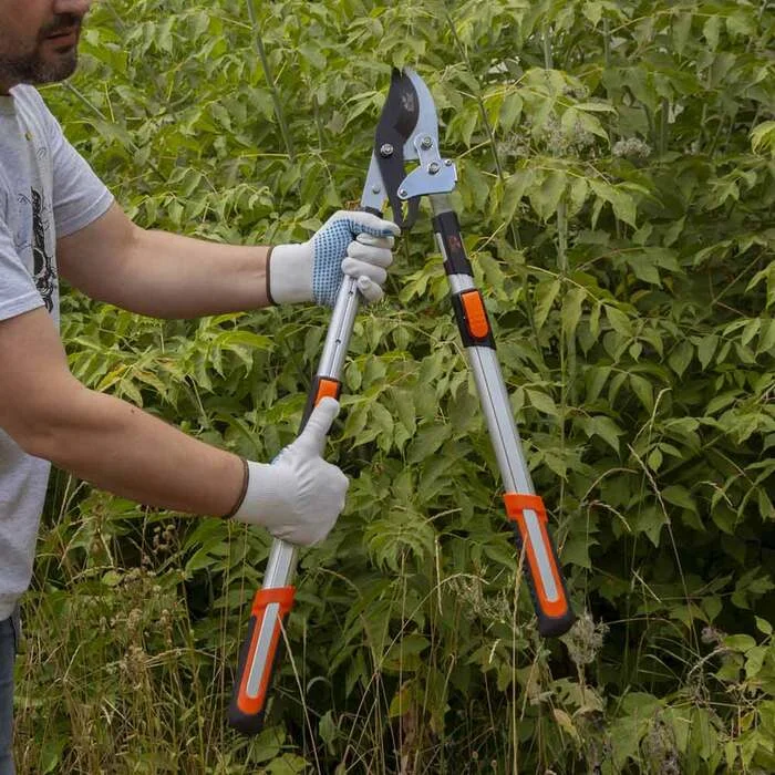 Сучкоріз площинний телескопічний храповий FLORA 700–874 мм (5022374), SK5 з антиадгезійним покриттям, до 45 мм