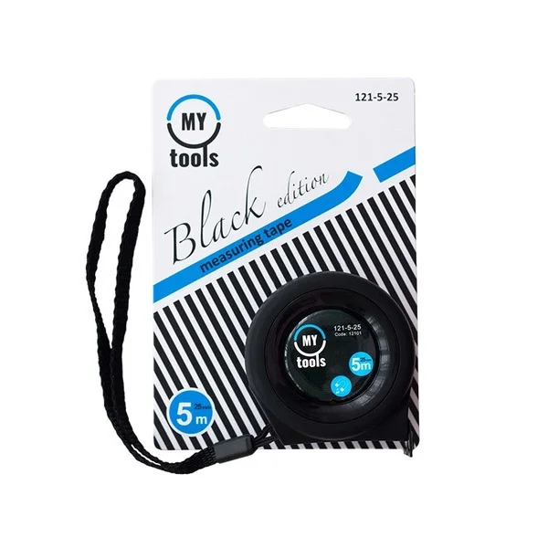 Рулетка вимірювальна MyTools Black Edition 5 м х 25 мм (121-5-25)