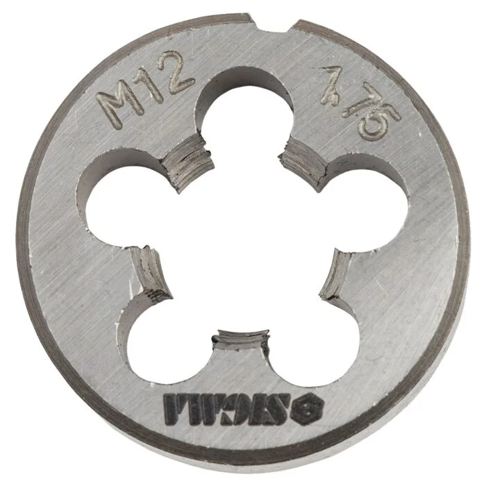 Набір плашок Sigma 8 предметів (М3–М12) для нарізання різьби (1640041)