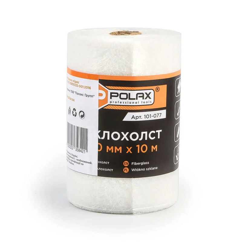 Стрічка зі скловолокна Polax 100 мм х 10 м (101-077)