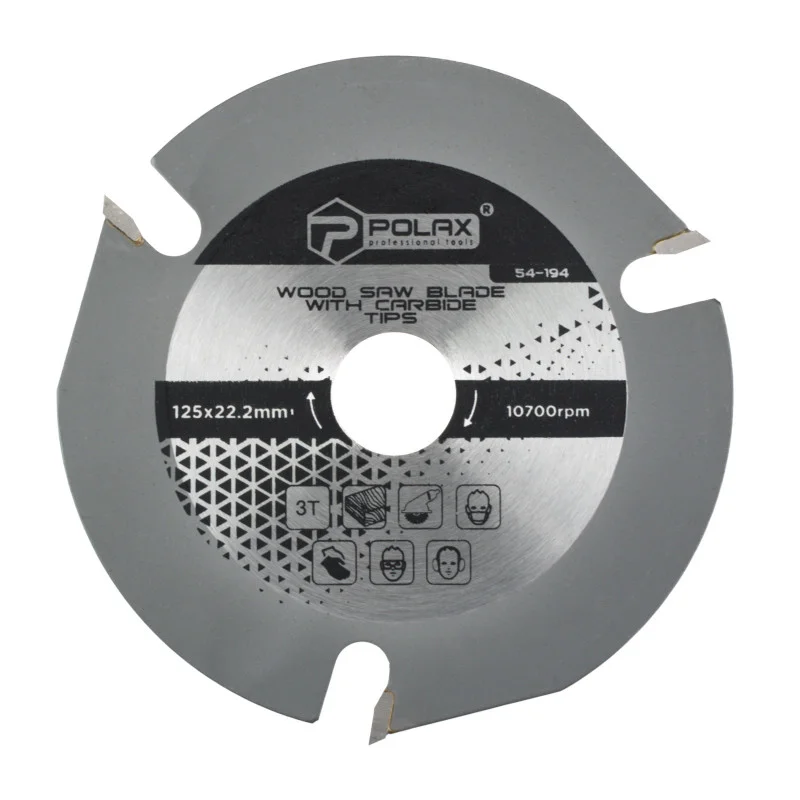 Пиляльний диск по дереву Polax 125 х 22.2 х 3Т (54-194)
