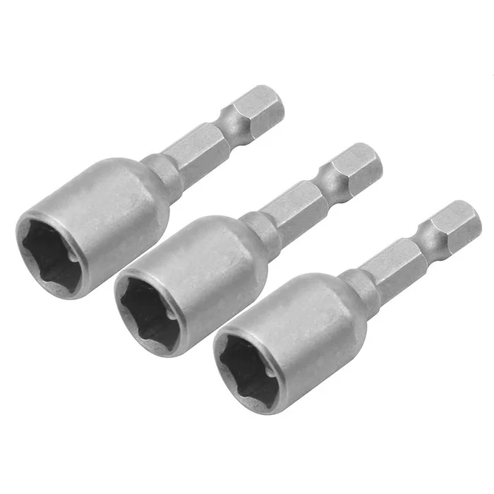 Магнітна торцева головка Tolsen 10 мм 1/4" x 48 мм, 3 шт (77825)