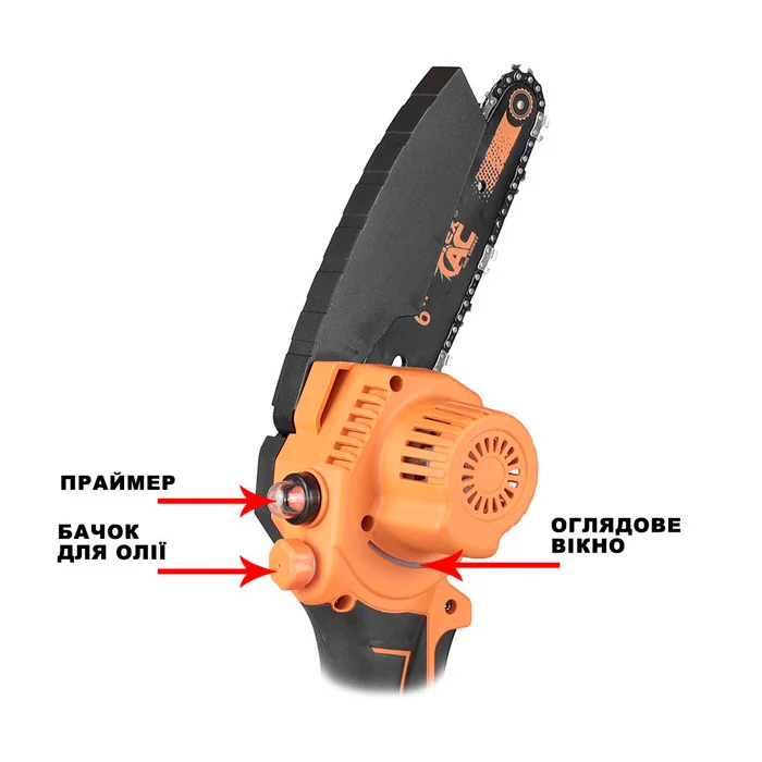 Ланцюгова пила акумуляторна Tex.AC TAOE-S6OBL