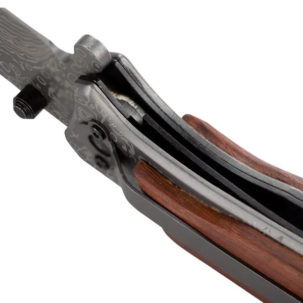 Ніж розкладний Sigma 122 мм (лезо 88 мм), напівавтомат (ассист), рукоятка сталь+дерево, кліпса (4375821)