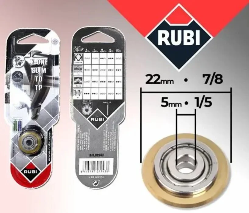 Ріжучий ролик (різець) RUBI X-ONE EXTREME GOLD Ø22×5 мм (01943)