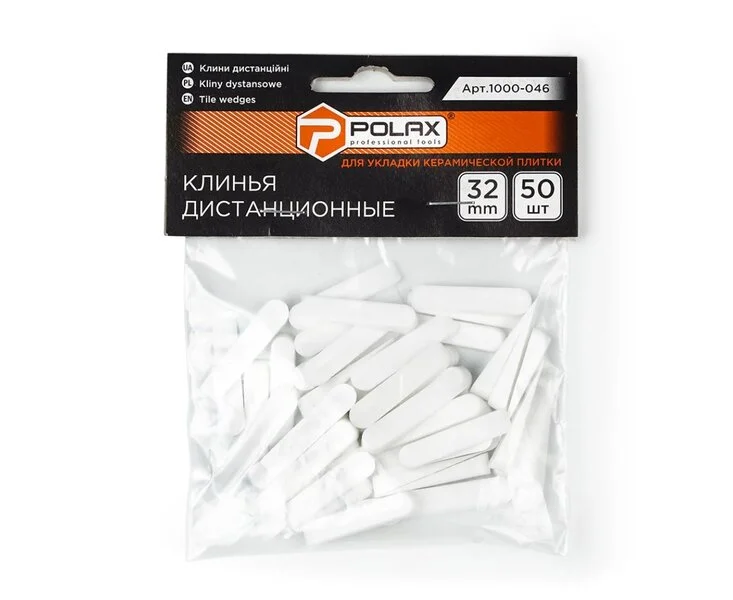 Клини для плитки Polax дистанційні 32 мм 50 шт. (1000-046)