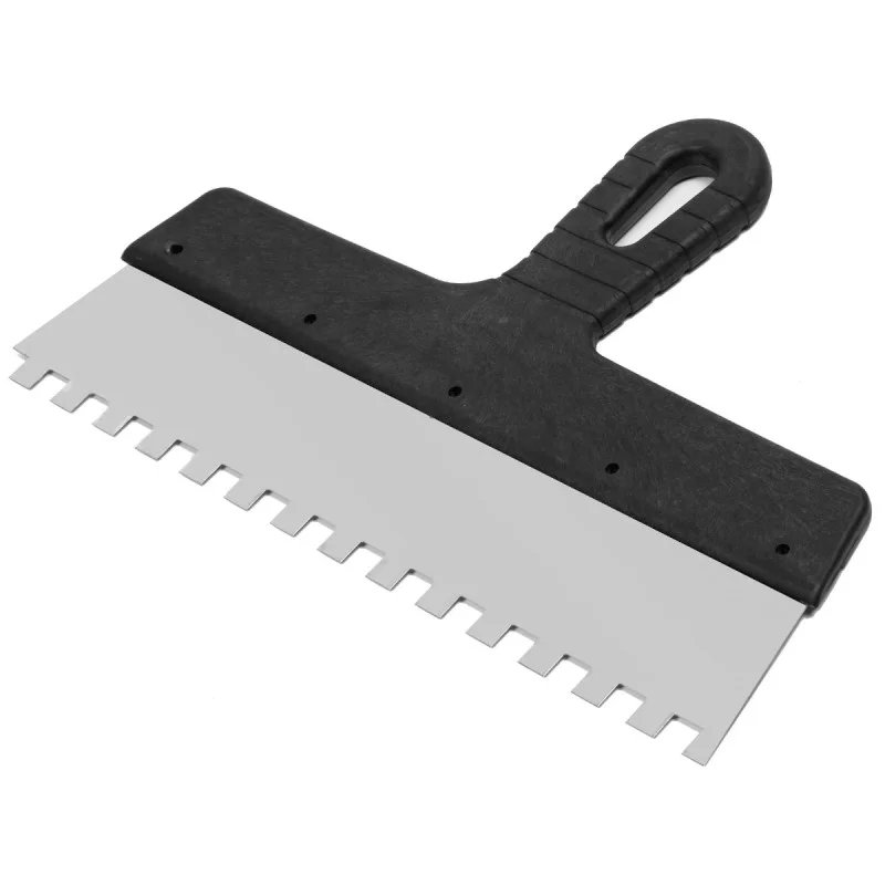 Шпатель зубчастий для плитки Polax 300 мм, зуб 10×10 мм (111-091)